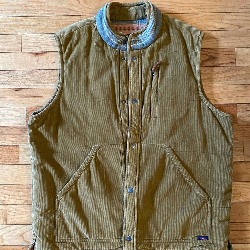 Faherty men’s multicolor reversible corduroy vest